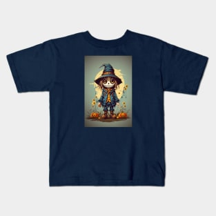 Cute Halloween Scarecrow Kids T-Shirt